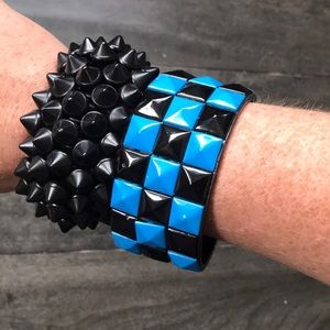 2 Hot Topic spike bracelets